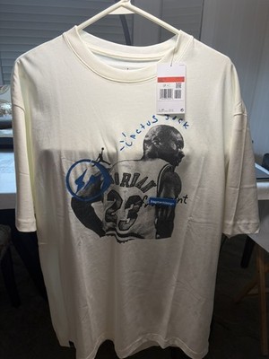Air Jordan x Travis Scott x Fragment Design T-Shirt Sz large  Cactus Jack