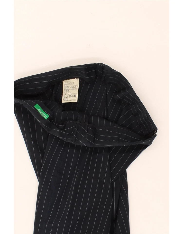 Юбка-карандаш женская BENETTON IT 42 средняя W30 темно-синяя в полоску хлопок BR17 - Изображение 3 из 3