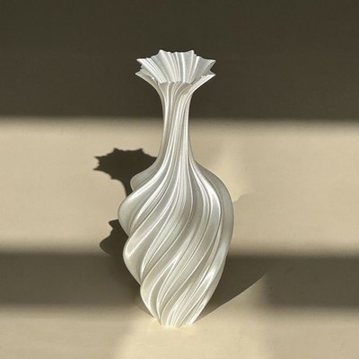 Vase-Blumen vase im modernen Stil mit Wirbel muster, äs thetisch