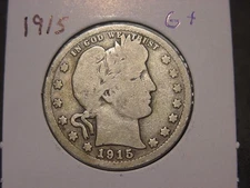 1915 BARBER QUARTER G + POPULAR BETTER DATE FREE SHIPPING