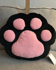 NWT Kitty Cat Paw Cute Plush Decorative Pillow 14" x 15"
