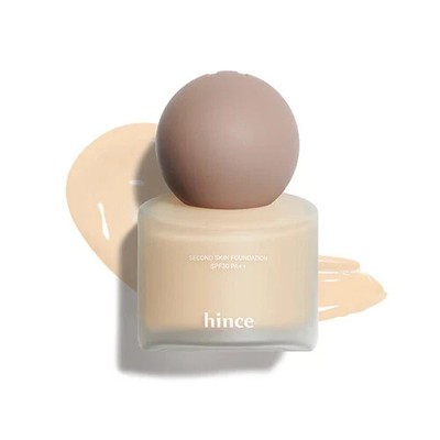 Hince Second Skin Liquid Foundation 40ml  Ivory, Beige, Sand USA Seller