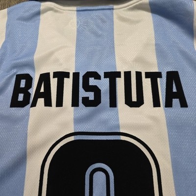 1999 Reebok Argentina Home Soccer Jersey Gabriel Batistuta Men XL