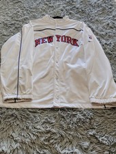 Size XL Nike Vtg New York Knicks Official NBA Warm Up Jacket White.