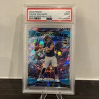 2024 Prizm Football Caleb Williams Fireworks-Blue Cracked Ice /99 Psa 9 #25