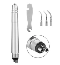 Dental Ultrasonic Air Perio Scaler Handpiece Hygienist 2/4Hole w. 3 Scaling Tips