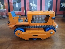 Jouet Ancien Tracteur à Chenille 25 cm Bulldozer Vintage 1960s Old Tractor Toy