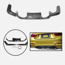 For BMW F80 M3 F82 F83 M4 2015-2020 Rear Bumper Diffuser Lip Carbon Fiber Style