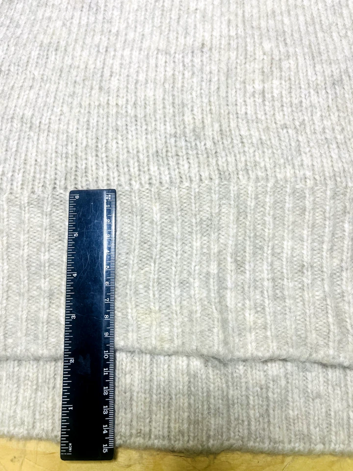 H&M Oatmeal ALPACA Blend Relaxed Fit Women's Chunky Roll Neck Jumper UK 16 18 XL - Image 4 of 4