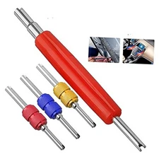 4Pcs Aluminum Alloy Color Car Air -Conditioning Valve Core Wrench, R134 R12 