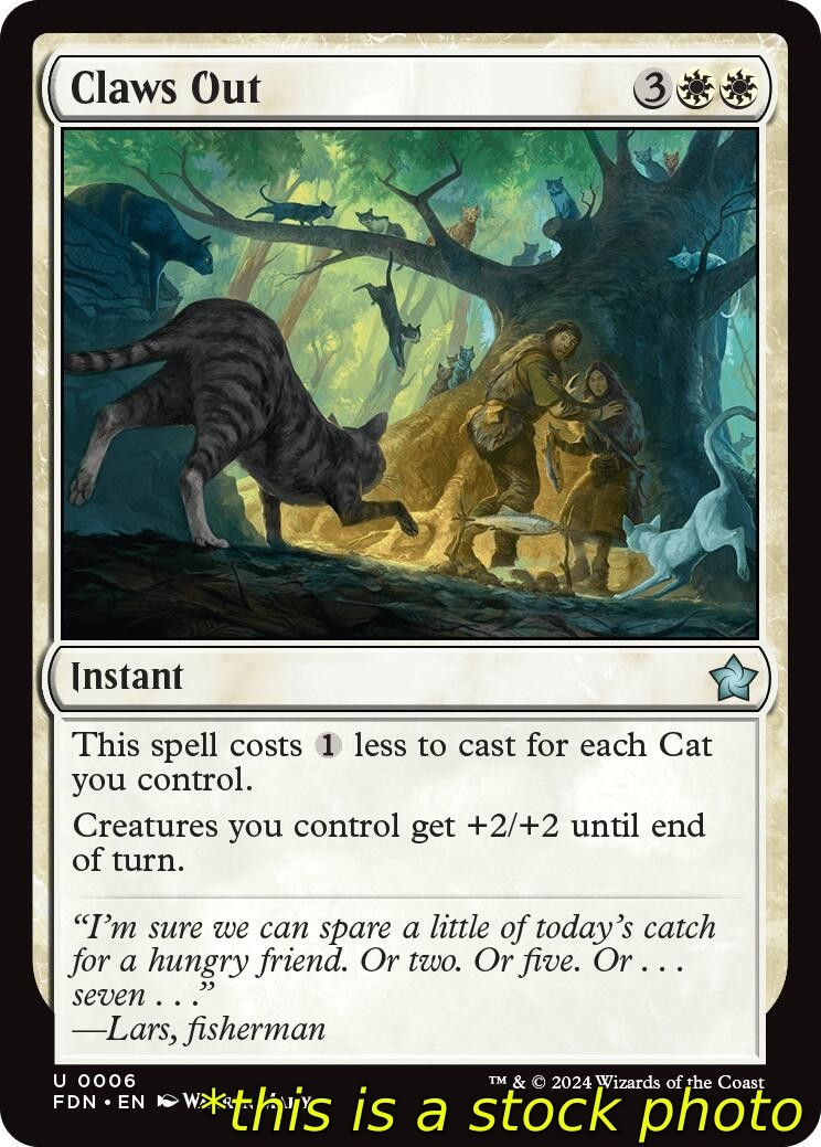 Magic Claws Out Foundations 6 Lightly Played