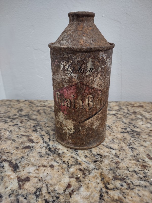 Grain Belt Vintage Cone Top Beer Can Breweriana Collectible Beer Memorabilia Can
