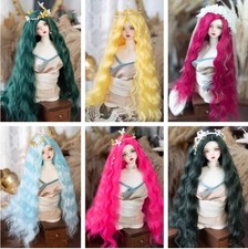 BJD Doll Crimped curls Wig hair For 1/3 1/4 1/6 Doll High Temperature Fiber