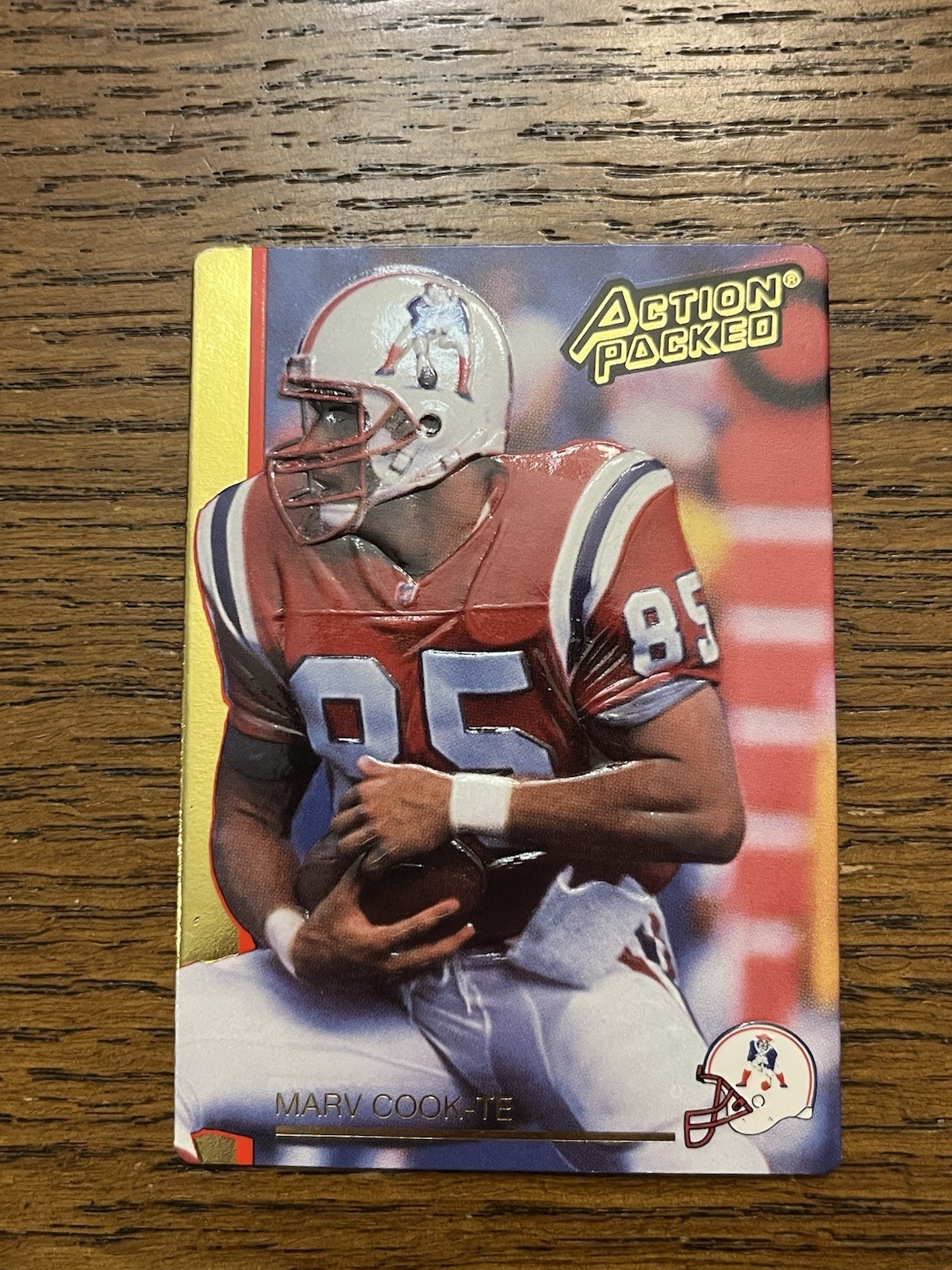 1992 Action Packed - Marv Cook #168 New England Patriots