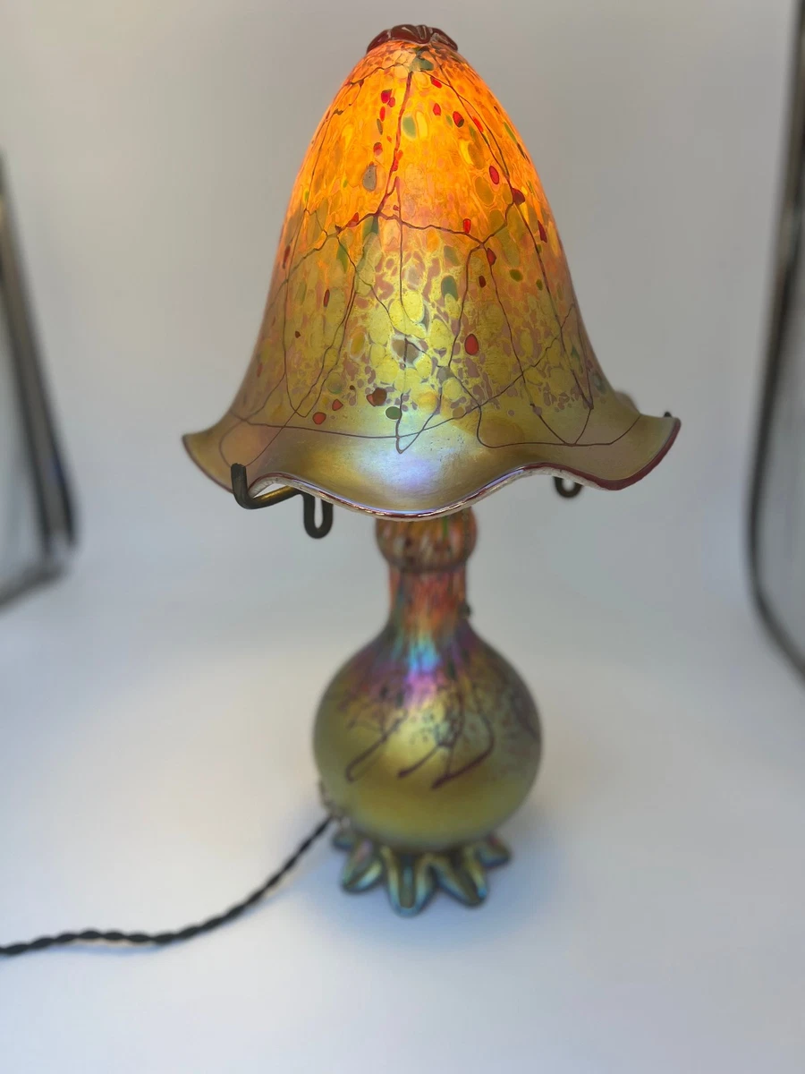Iridescent Lamp In Antique Lamps for sale | eBay