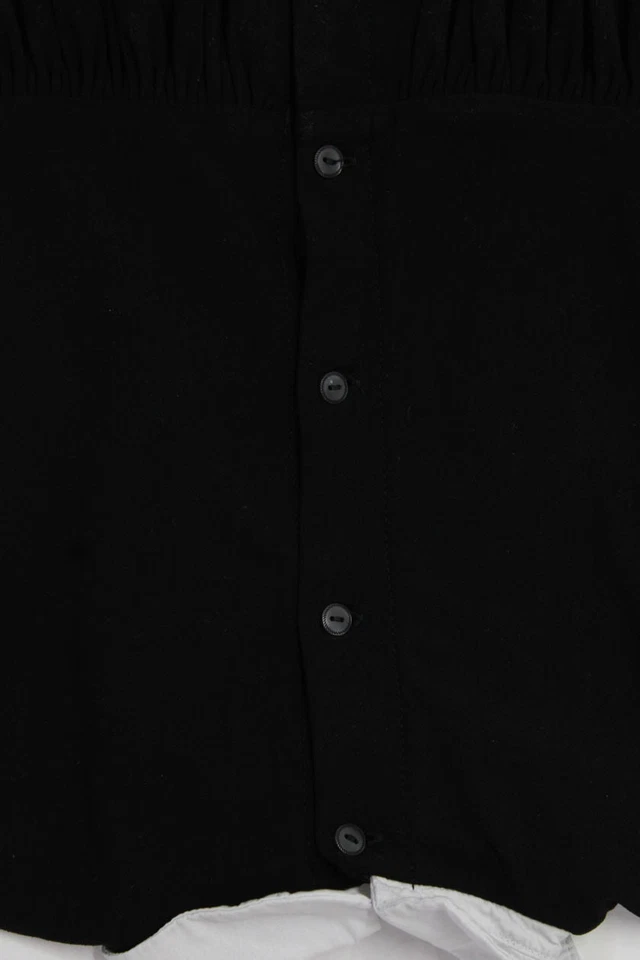 Polo Ralph Lauren Girls Collar Color Block Short Sleeve Dress Black Size 6 - Image 3 of 4