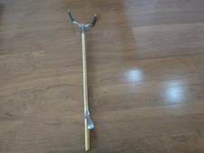 Vintage General Store Reach Tool Wood Metal Reacher Arm Claw Grabber