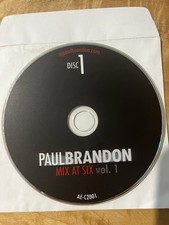 Paul Brandon “Mix At Six Vol 1” CD AE-C2001 Good Condition DJ Mix Disc 1
