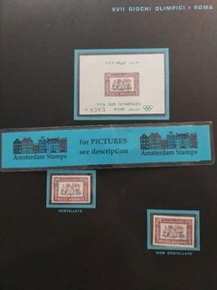 Olympic Games 1960 vf MNH collection in album incl better High Cat TOP!