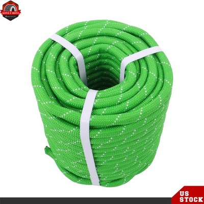 1/2'' ×125' Double Braid Polyester Arborist Rope Camping Pulling Rigging Line