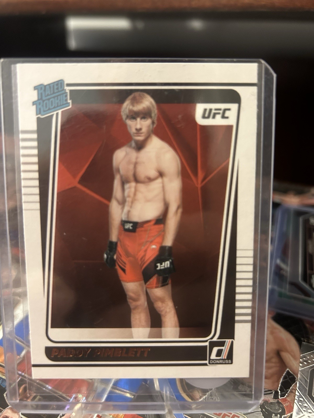2022 Donruss UFC Rated Rookie Press Proof Bronze Paddy Pimblett #207 Rookie RC
