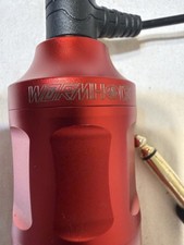 Wormhole Red Rotary Tattoo Pen Machine RCA w/ Power Cord Untested
