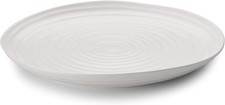 Portmeirion x Sophie Conran Round Porcelain Serving Platter, Durable White Plat