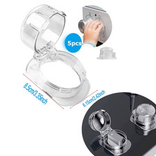5PCS Transparent Stove Knob Covers Child Safety Gas Oven Protectors