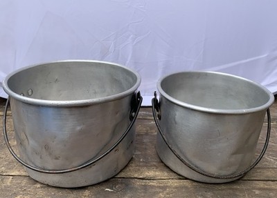Vintage Scout Billy Dosen Set Aluminium Camping Kochgeschirr 2 Nisttöpfe Bulle Hund
