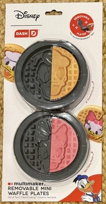 Disney Dash MultiMaker Removable Mini Waffle Plates Donald Duck & Daisy Duck 4''