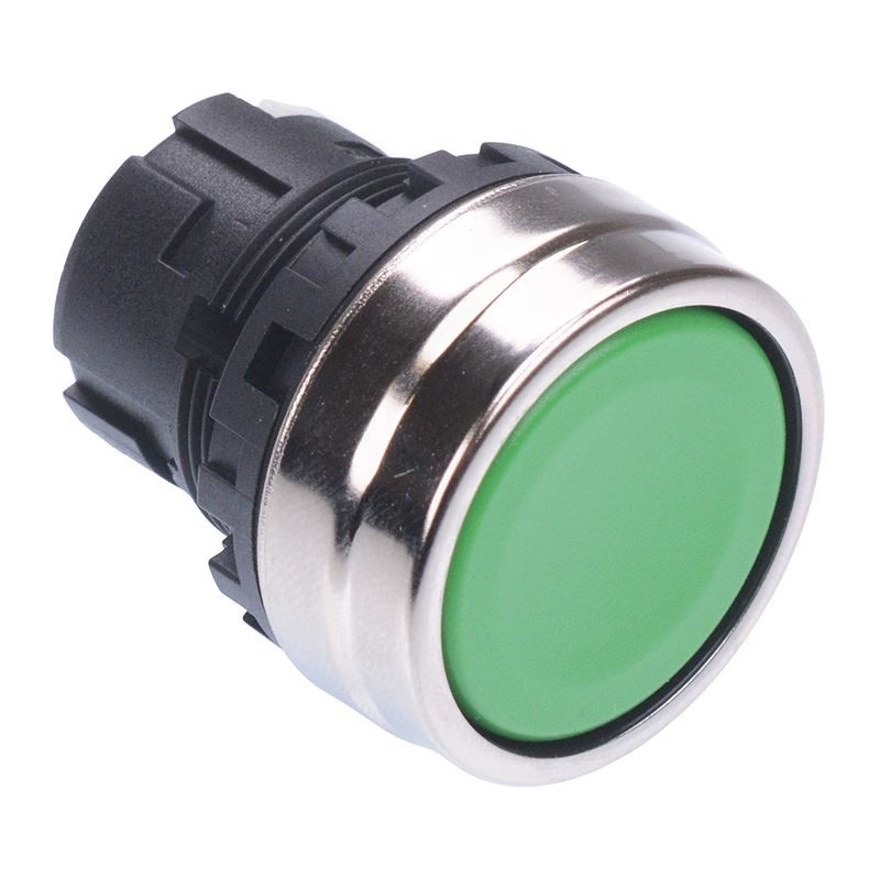 YW4B-M1G IDEC Green 22mm Momentary Metal Push Button Bezel for YW Series