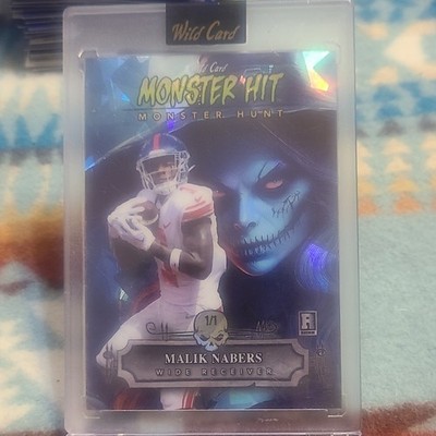 Malik Nabers 2024 Wild Card Monster Hit Monster Hunt 1/1 #MHW-MN    