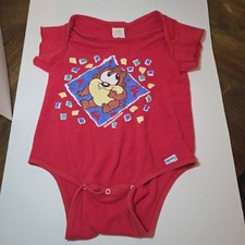 Gerber 1993 Baby Looney Tunes Taz Tasmanian Devil 27-33 Lbs Large Onesie