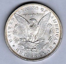 1887 USA 1 DOLLARO DOLLAR MORGAN ARGENTO 25 gr Ottimo