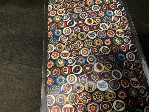 Smithsonian Institution Men's Silk Necktie Millefiori Paper Weight Motif - New - Picture 3 of 4