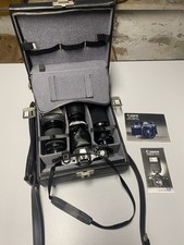 CANON AE-1 fotocamera reflex fotocamera con custodia obiettivi accessori nero