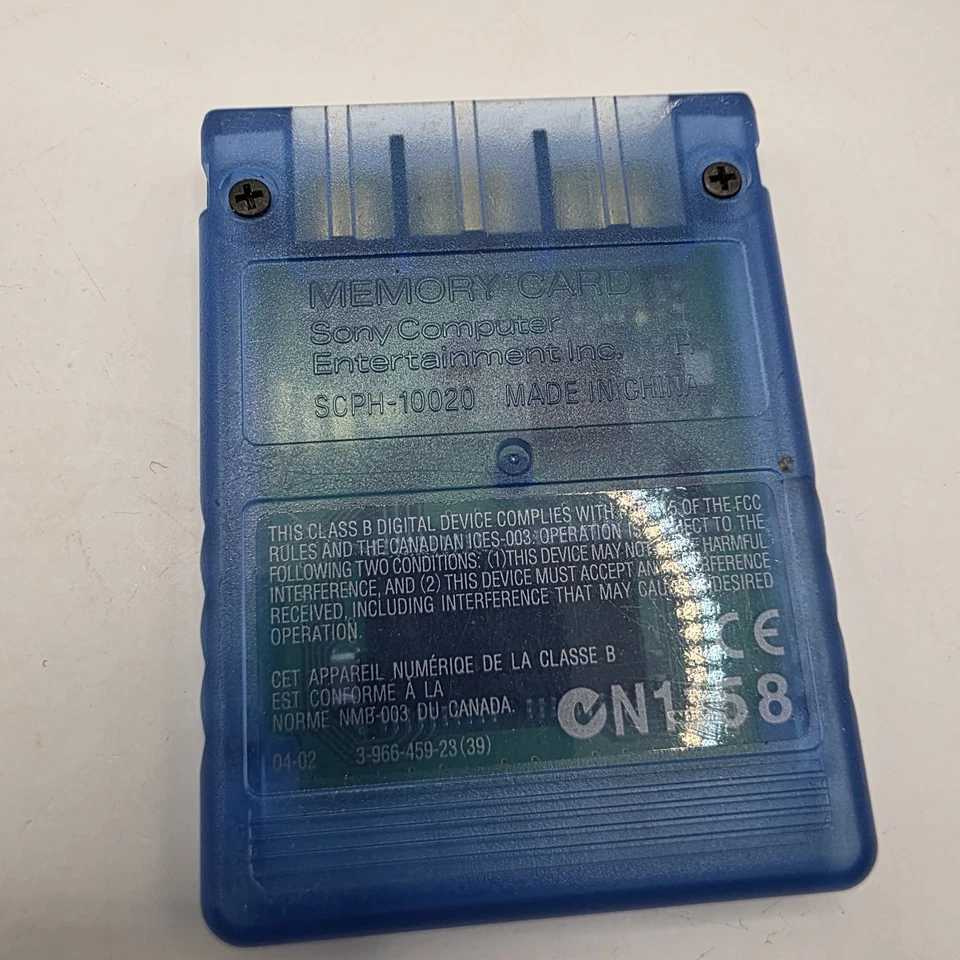 Sony PlayStation 2 PS2 8MB Memory Card Blue MagicGate Official OEM Tested - Image 3 of 3