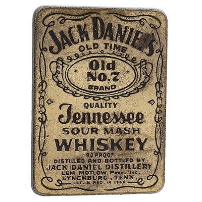 Jack Daniels Tennessee Whiskey Vintage Belt Buckle Drinker Bar Bartender Gift