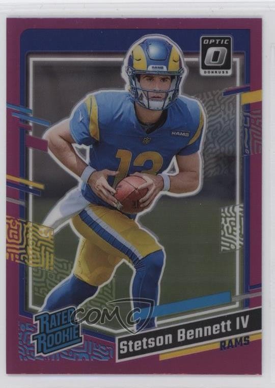 2023 Donruss Rated Optic Preview Pink Prizm Stetson Bennett IV Rookie RC 1jt0