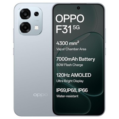 Oppo F31 5G (Cloud Green, 8GB RAM, 128GB Storage) Dimensity 6300 Processor