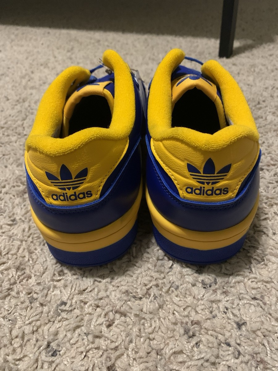 Size 9.5 - adidas Rivalry Low White Easy Yellow for sale