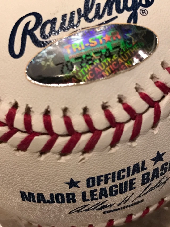 BRETT WALLACE SAN DIEGO PADRES FIRMADO RAWLINGS OMLB BÉISBOL TRISTAR CERTIFICADO DE AUTENTICIDAD Foto 4 de 4