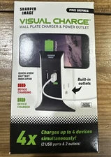 Sharper Image Visual Charge USB Wall Plate Charger - TS1802-N