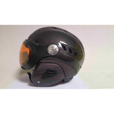 Ski Helmet with Visor Slokker Bakka Wood Black 57 to 59 cm