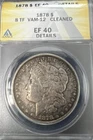 1878 8TF VAM-12 Doubled Motto Morgan Silver Dollar - Extremely Fine XF40 - RARE!