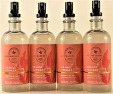 QTY 4 - Bath  Body Works ORANGE GINGER Aroma Essential Oils Mist Spray 5.3oz