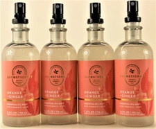 QTY 4 - Bath & Body Works ORANGE GINGER Aroma Essential Oils Mist Spray 5.3oz