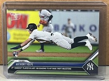 2023 TOPPS NOW #223 ANTHONY VOLPE NEW YORK YANKEES ROOKIE base theft milestone