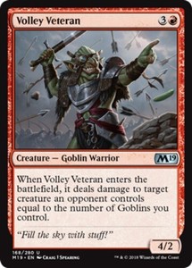 Volley Veteran x4 - Magic 2019 - NM-Mint, English - Magic 2019