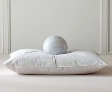 Luxury Goose Feathers Down Pillow King Size, Hotel Quality Fluffy Bed Pillow,...